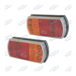 Uniwersalna prawa tylna lampa led 12-24v z dodatkowym oświtleniem tablicy rejestracyjnej-347618411