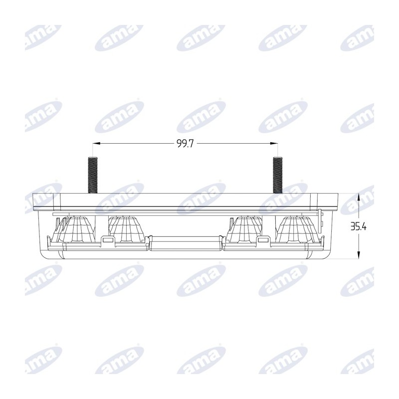 Uniwersalna prawa tylna lampa led 12-24v z dodatkowym oświtleniem tablicy rejestracyjnej-347618413