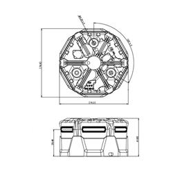 Lampa ostrzegawcza LED mocowana na magnes  12V IP67  36 LED 8,5W zasilanie z gniazda zapalniczki-347621050