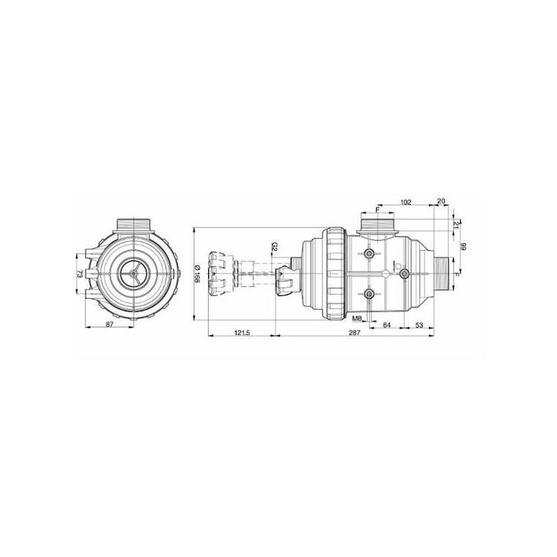 Filtr ssący 2'' z zaworem-347615029