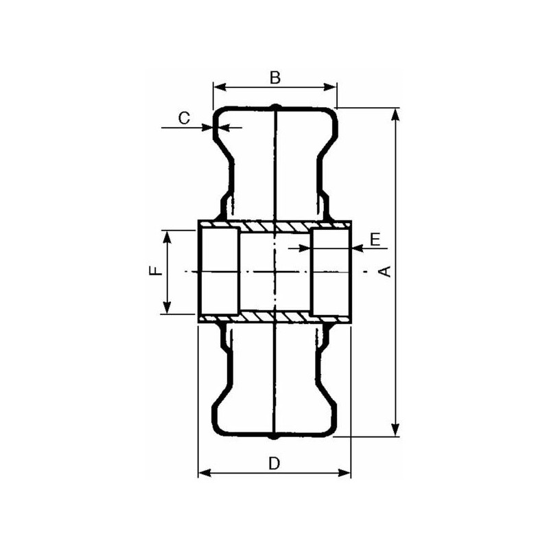 Stalowe koło 300x100mm z piastą-347613312