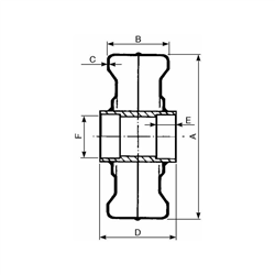 Stalowe koło 400x150mm z piastą-347613320
