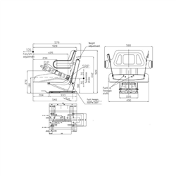 Fotel z amortyzacją mechaniczną AMA SEAT-347610300