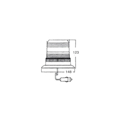 Lampa ostrzegawcza LED 12-80V, na magnes-347614704