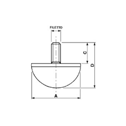 Amortyzator gumowy z gwintem M12x60-347614579