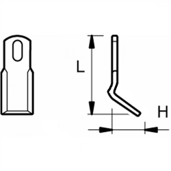 Nóż Y otwór 25,5, 234x60x8-347615834