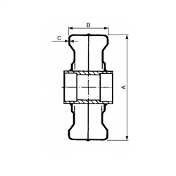 Stalowe koło 250x100mm-347618843