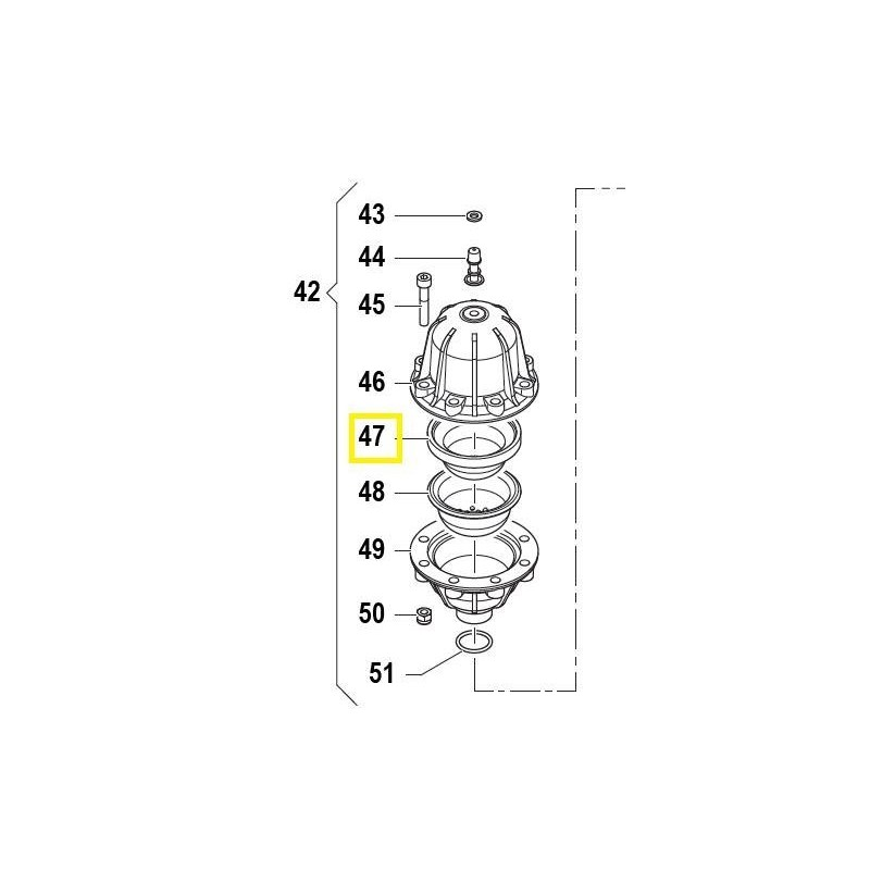 Membrana gumowa  COMET  1800017700 - IDS1401-347617206