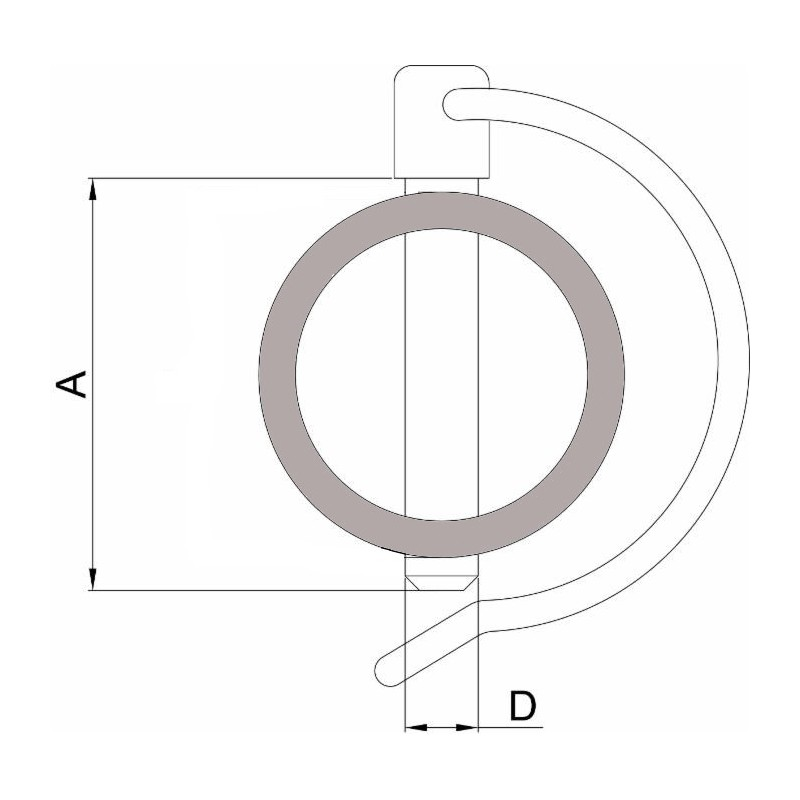 Zawleczka rurowa kabłąkowa 4,5x32mm-347616194