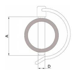 Zawleczka rurowa kabłąkowa 8x45 mm-347616187