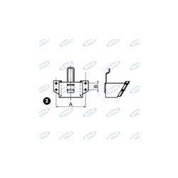 Ocynkowany uchwyt pod klin G 46-347617234