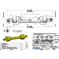 Wał uniwersalny SMART LINE  L800, 620Nm-347619403