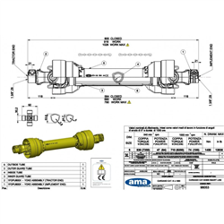 Wał uniwersalny SMART LINE  L1000, 830Nm-347619413