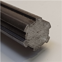Profil frezowy 23 UNI 221 23x28x6mm, 6 frezów 1000mm-347618595