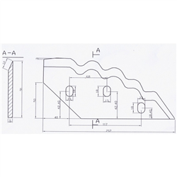 Nóż do paszowozu SGARIBOLDI CL 04.014  prawy 18x13x5– zamiennik-347617363
