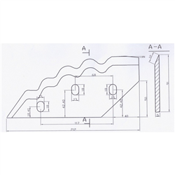 Nóż do paszowozu SGARIBOLDI CL 04.008 lewy  18x13x5– zamiennik-347617366