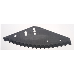 Nóż do paszowozu wzmacniany 535x215x5 średnica otworu 20mm-347618436