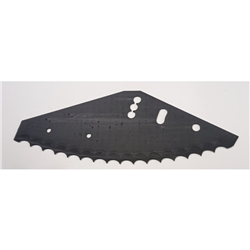 Nóż do paszowozu wzmacniany 535x215x5 średnica otworu 20mm-347618437