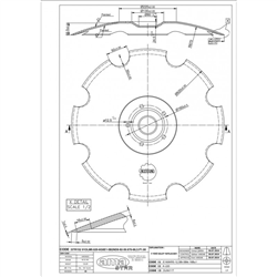 Talerz typu LEMKEN, 620 mm, grubość 6 mm, RUBIN 9-347620297