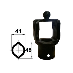 Widłak profilowy na rurę zewnętrzną 23,8x91/27x74,6 kulka 24 mm-347619340