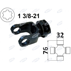 Widłak ciągnikowy 1 3/8-21, na krzyżak 32x76mm-347615863