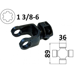 Widłak ciągnikowy 1 3/8-6, na krzyżak 36x89mm-347611034