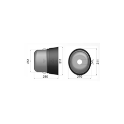 Osłona WOM 251x280x311-347617844