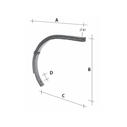 Ząb sprężysty CHISEL, podwójny-347614073