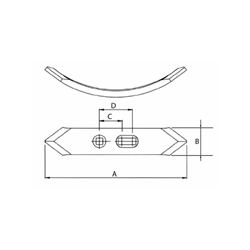 Redlica zęba sprężystego 230x58mm-347614106