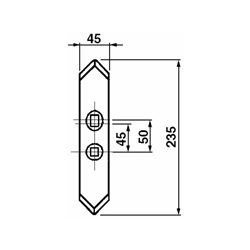 Redlica zęba sprężystego 45x7mm ITALIAN-347614062