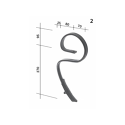 Ząb sprężysty flex 25X8 niski-347610450