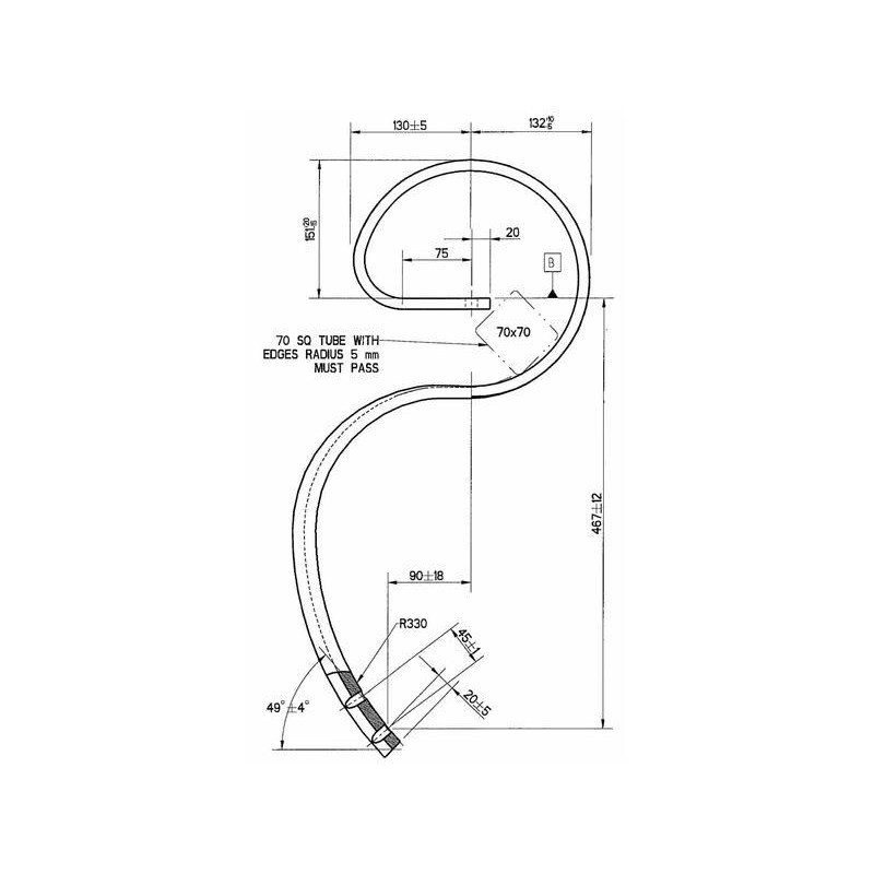 Ząb sprężysty 45x12mm L:467mm-347614047