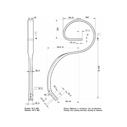 Ząb sprężysty 45x12mm-347614020