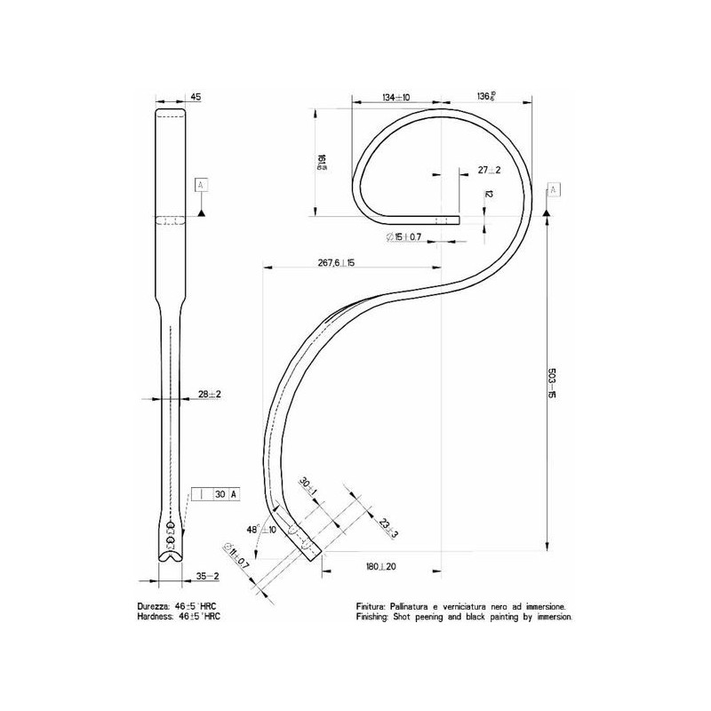 Ząb sprężysty 45x12mm-347614020