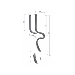 Ząb sprężysty - znacznik 32x10x570mm-347614007