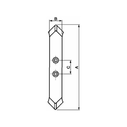 Redlica zęba sprężystego 55x15x360mm CHISEL-347614084