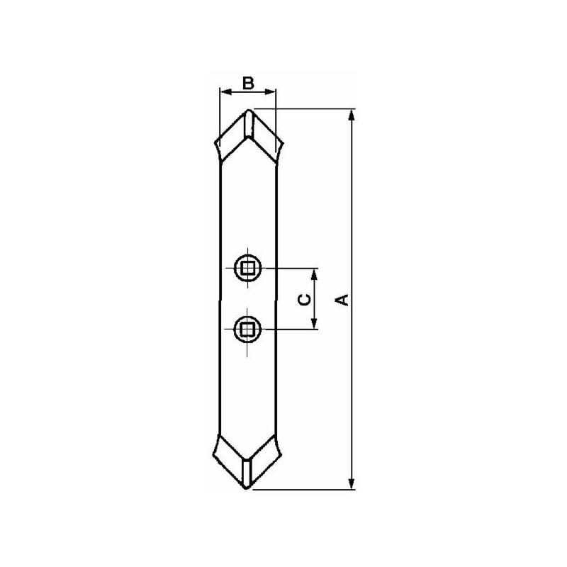 Redlica zęba sprężystego 55x15x360mm CHISEL-347614084