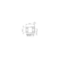 Dłuto typu Michel wzmocnione płytką węglika wolframu i napawem 580x60 mm-347619029