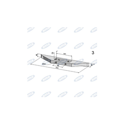 Dłuto grządzieli do małego Michela 520x40mm-347914213