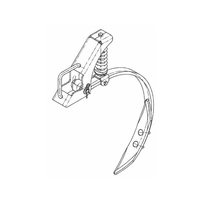 Kompletny ząb sprężysty z uchwytem AMA LIGHT HARROW-347614441