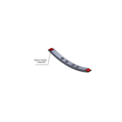 Horsch, dłuto grządzieli napawane  dwustronne 40X20X520-347616923