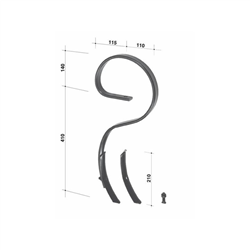 Ząb sprężysty flex 32x12x550mm-347613973