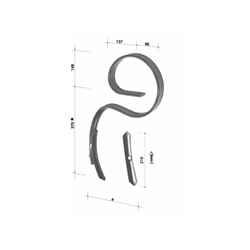 Ząb sprężysty flex 45X10-347613980