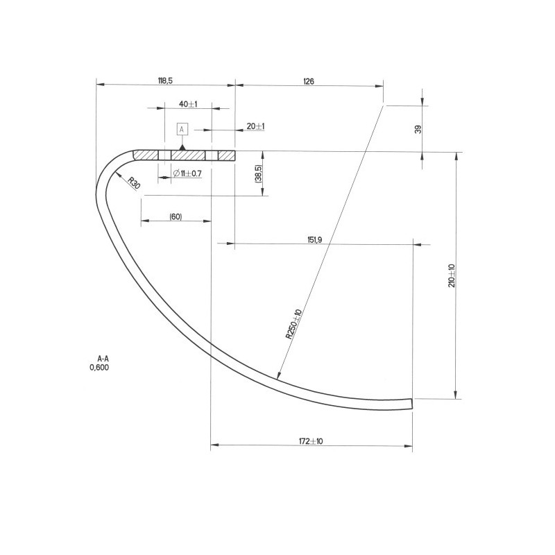 Sprężyna 60x9mm, rozstaw śrub 40 mm, M10 wału dogniatającego RollFlex 00330141-347617436