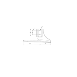 Boczny podcinacz prawy 140 mm Bianchi 308015-347617428