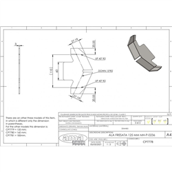 Element podrywający 125 mm wzmocniony płytką-347618250