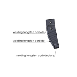 Dłuto grządzieli Horsch dwuotworowe, wzmocnione napawem + płytką tungsten 80x20-zamiennik-347618869