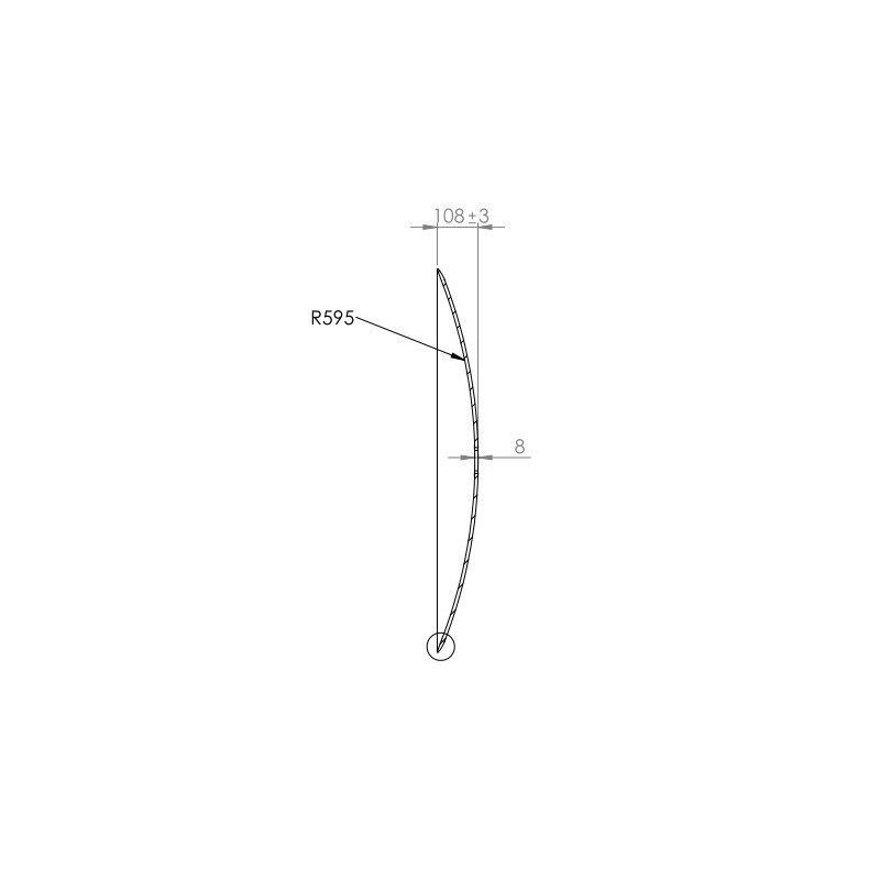 Talerz gładki 660 mm, otwór 41 mm, grubość 6 mm-347620014