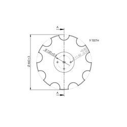Talerz zębaty AMAZONE XL043 460x4 - zamiennik  grubość 4 mm-347617519