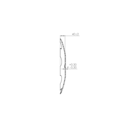 Talerz do agregatu talerzowego, zębaty 460 mm, 4 otworowy, grubość 4 mm typ SKF-347617527